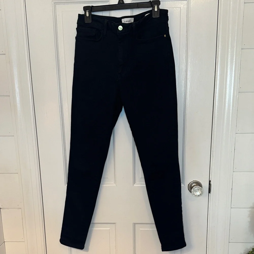 Frame Black Le One Skinny Jeans size 2‎ EUC Stretch